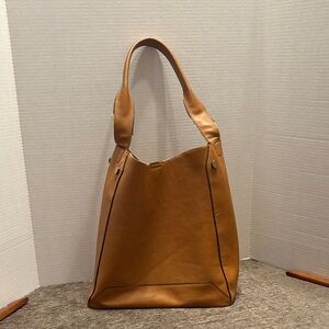 Neiman Marcus Tan Leather Tote